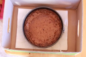 Chocolate tart in a box