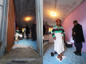 Visiting the needy at home... 