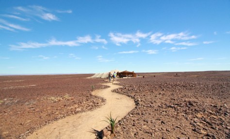 The wedding venue at the Tankwa Tented Camp