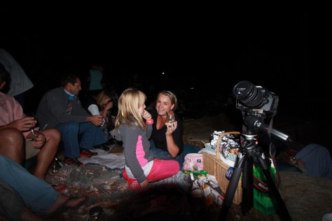 Evie, the lucky recipient of a White Chocolate Jar at the Paul Cluver Amphitheatre...