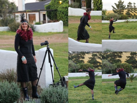 Magriet starting the evening on a high note...